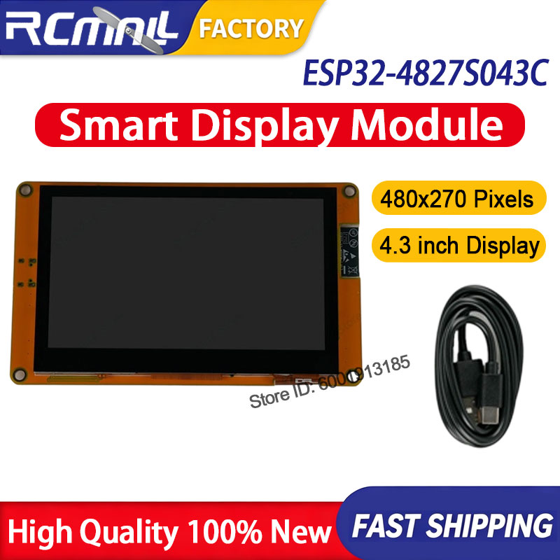 Smart Home Arduino - ESP32-4827S043C 4,3 inch slimme LCD-displaymodule capacitief