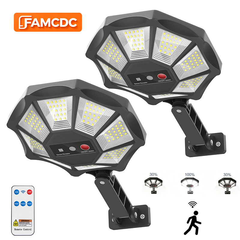 Voice Control Light Bulb - Zonne-verlichting Buiten 168LED 360 ° Instelbare