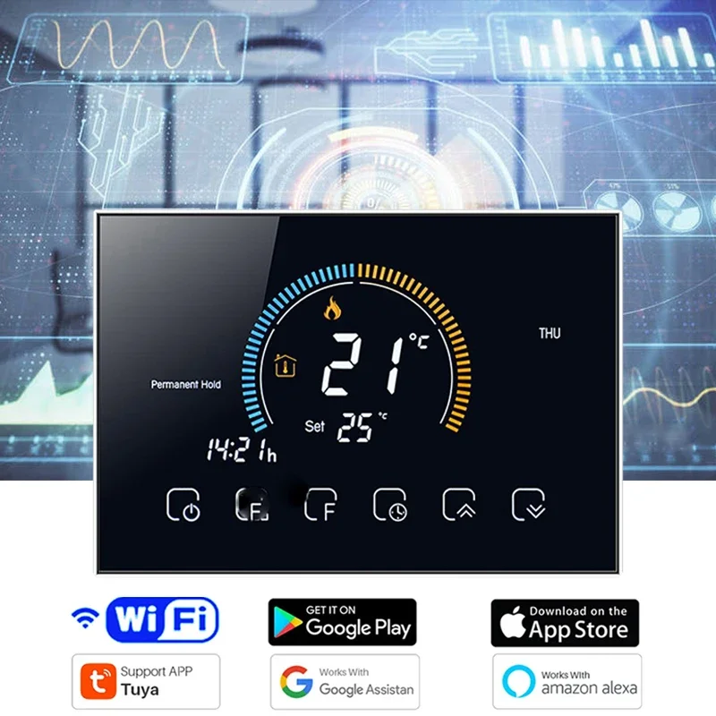 Smart Home Full System - TUYA Smart Wi-Fi programmeerbare thermostaat met