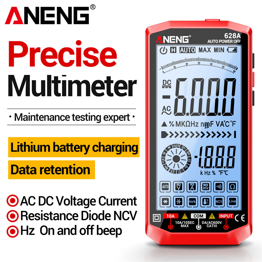 Smart Home Utilities - Digitale multimeter Professioneel oplaadbaar 6000 tellingen