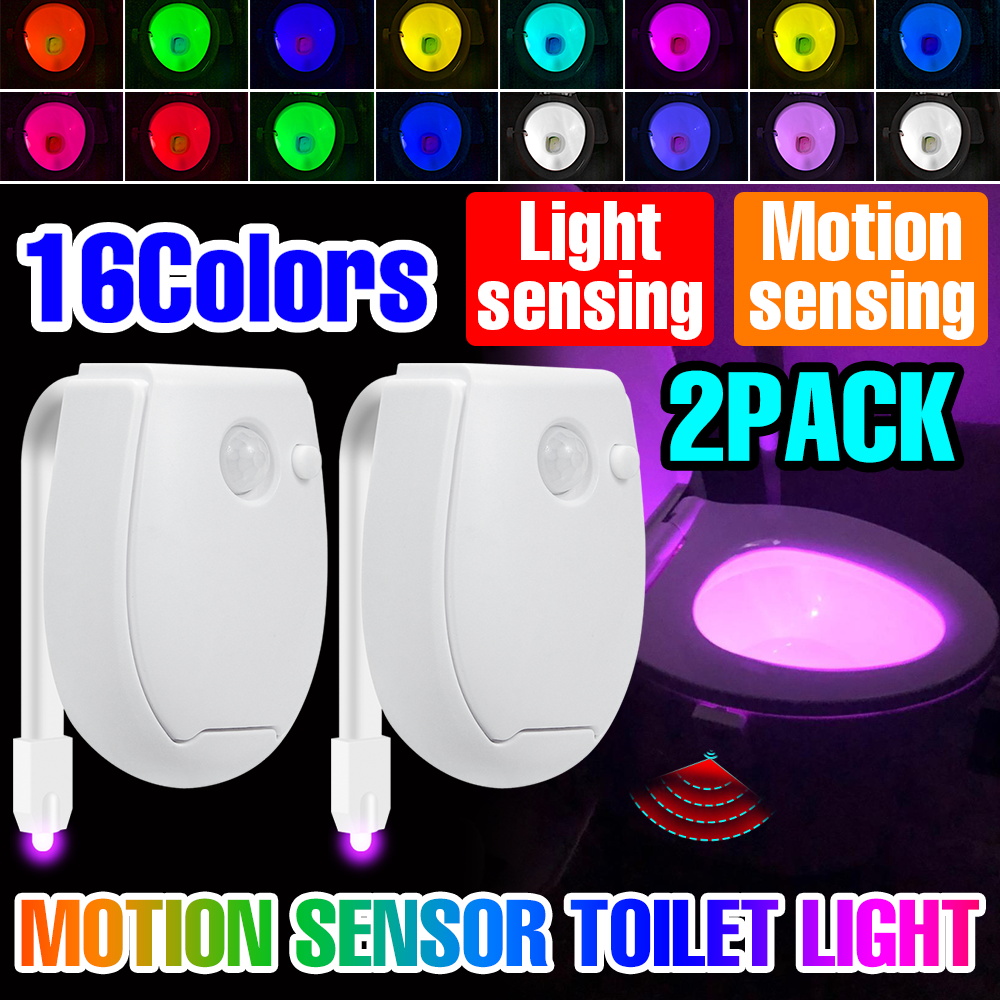Voice Control Light Bulb - 2-packs LED-toiletlamp Slimme toiletpot Zittingverlichting Nachtlampje