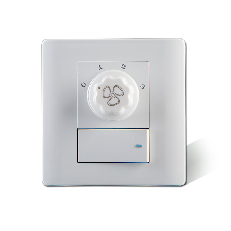 Smart Home Utilities - Plafondventilatorregeling 3 Versnellings Schakelaar Stopcontact Wandpaneel