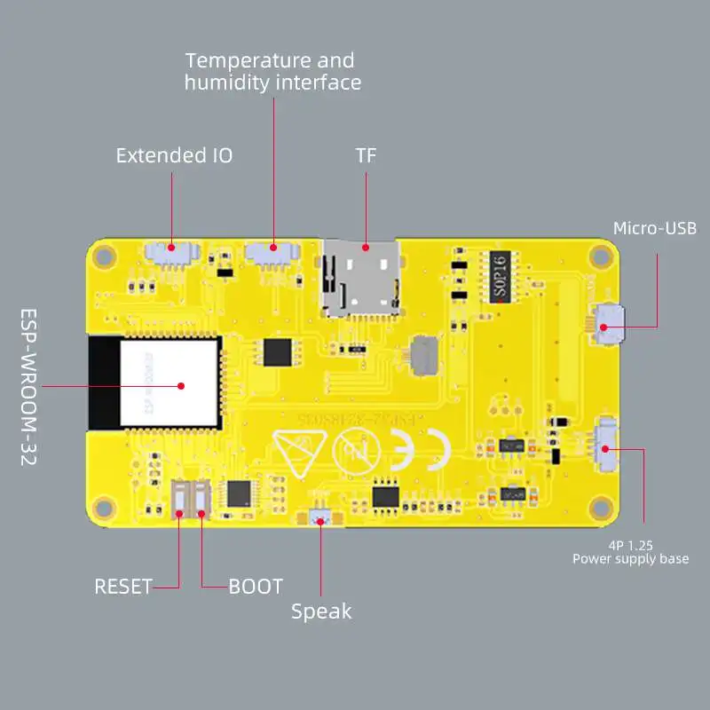 Smart Home Monitoring - ESP32-3248S035 3,5 inch slimme LCD-displaymodule 320x480