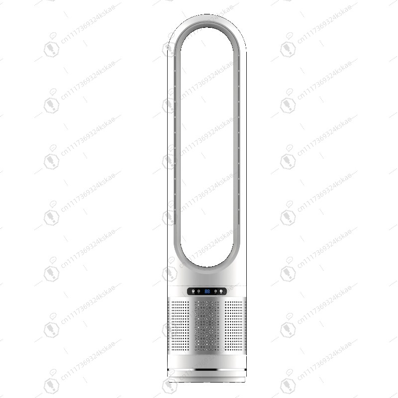 Smart Home Interior - Compacte 20W 8-snelheids bladeloze elektrische ventilator,