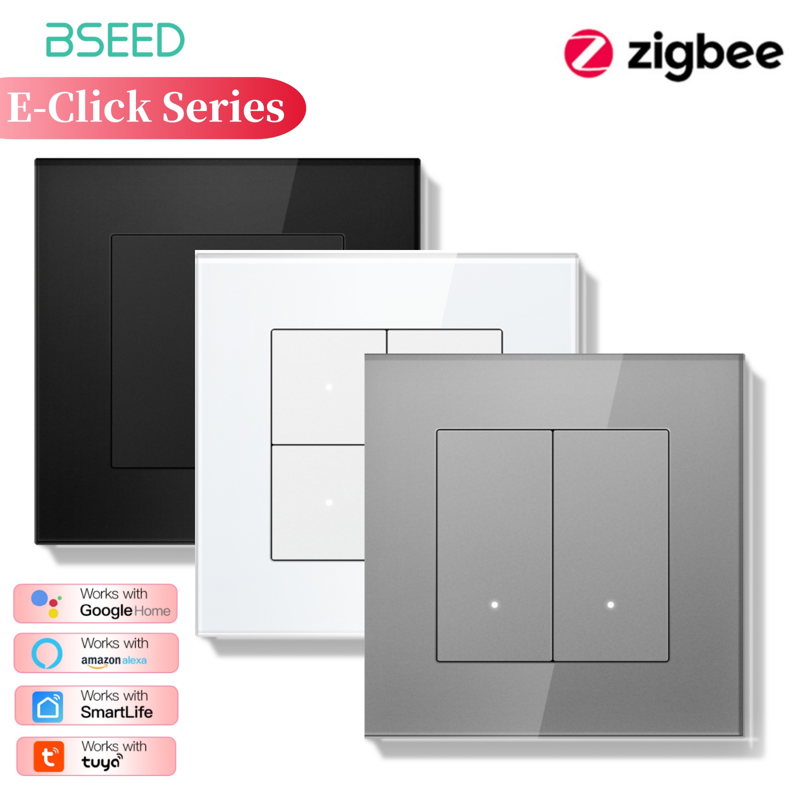 Smart Home Yellow - BSEED ZigBee Click Switches Serie Wand