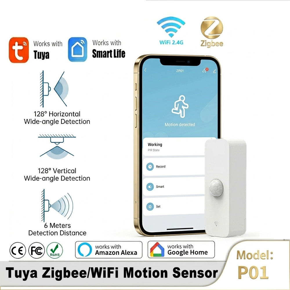 Smart Home Villa - Slimme PIR-bewegingssensor WiFi Zigbee bewegingsmelder voor