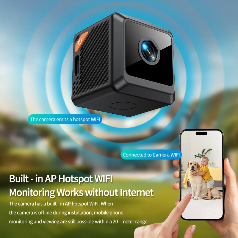 Smart Home Cctv - W02 1080P mini-beveiliging thuis nachtzichtbewaking Outdoor