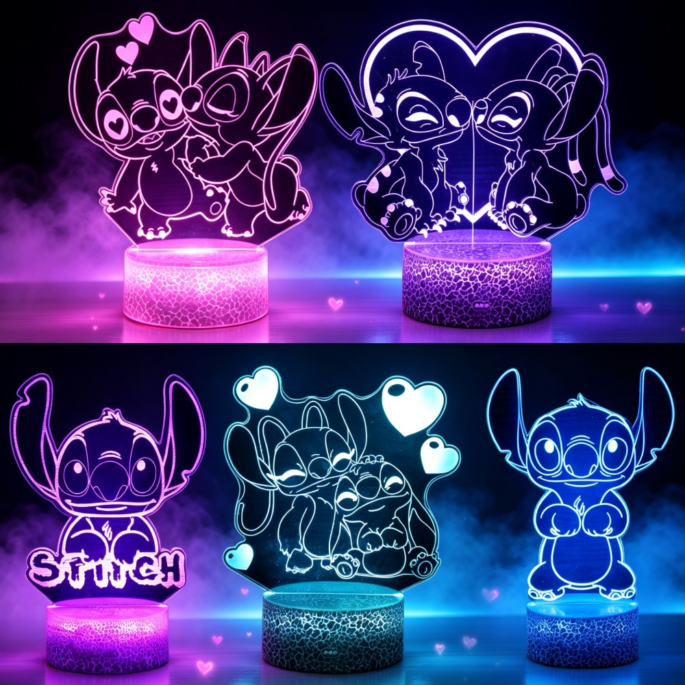 Smart Night Light - Lilo & Stitch 3D LED Nachtlampje