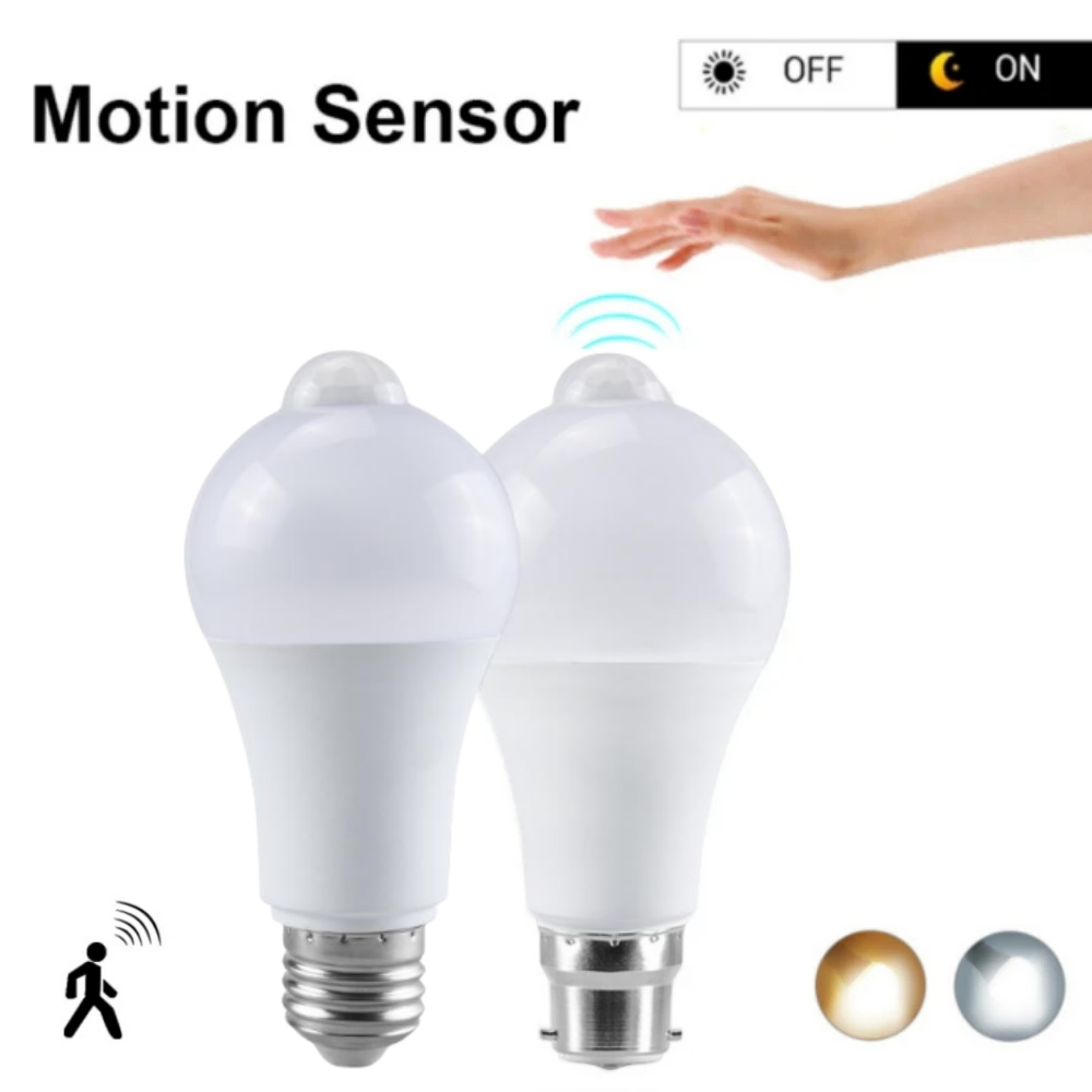 Voice Control Light Bulb - PIR Bewegingssensor LED Gloeilamp 12W 18W