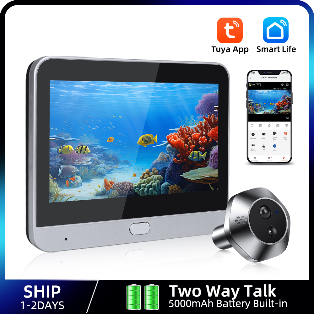 Smart Home Cctv - 1080P WiFi Kijkgaatje Tuya Smart Kijkgaatje