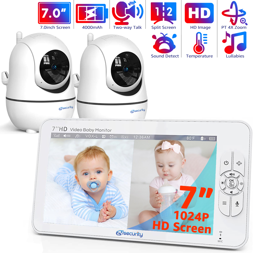 7,0 inch video-babyfoon HD ges - Smart Home Battery Camera recensie en prijs