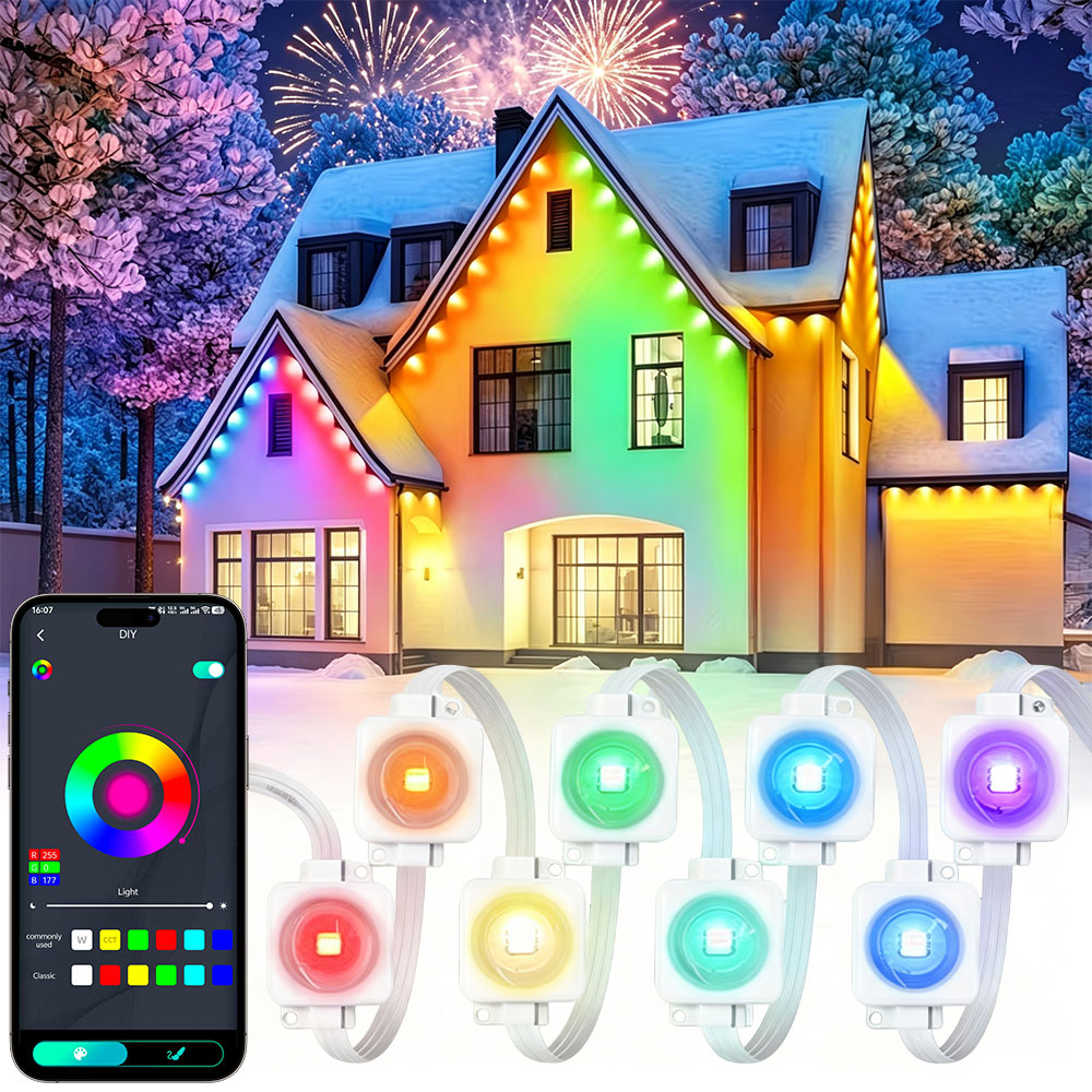 150FT 90LED Smart RGBIC Perman - Smart Home Yellow recensie en prijs