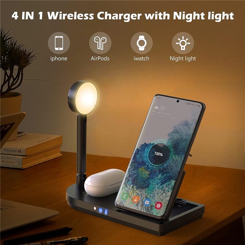 Vouwbare 3-in-1 draadloze opla - Smart Night Light recensie en prijs