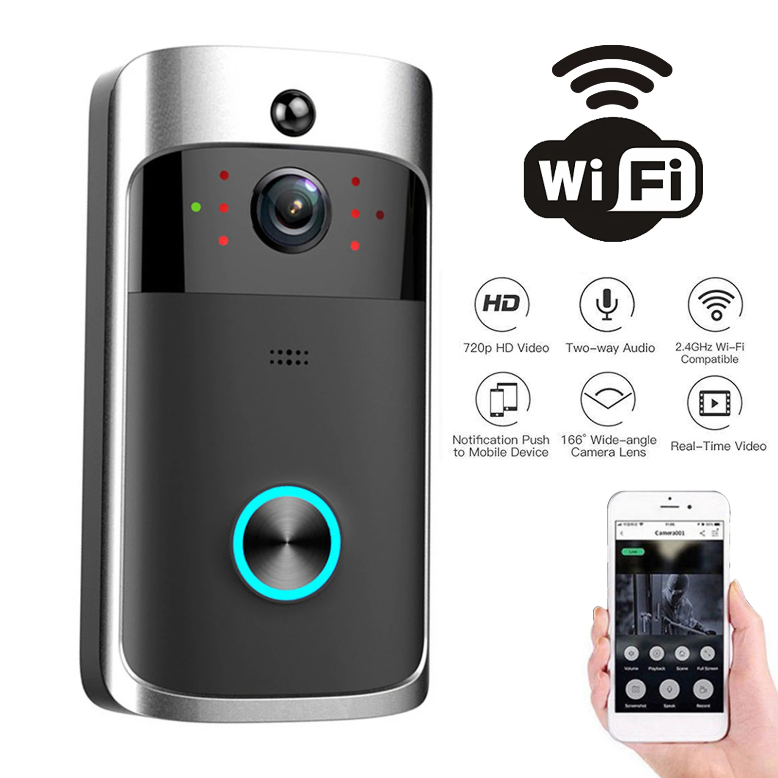 2026 NIEUWE V5 Video Deurbel W - Smart Home Cctv recensie en prijs