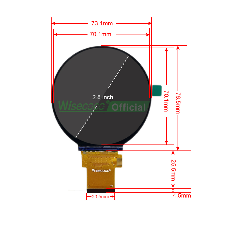Wisecoco 2.8 Inch Ronde Displa - Smart Home Utilities recensie en prijs