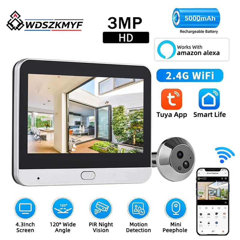Tuya 3MP Slimme WiFi Digitale  - Smart Home Battery Camera recensie en prijs