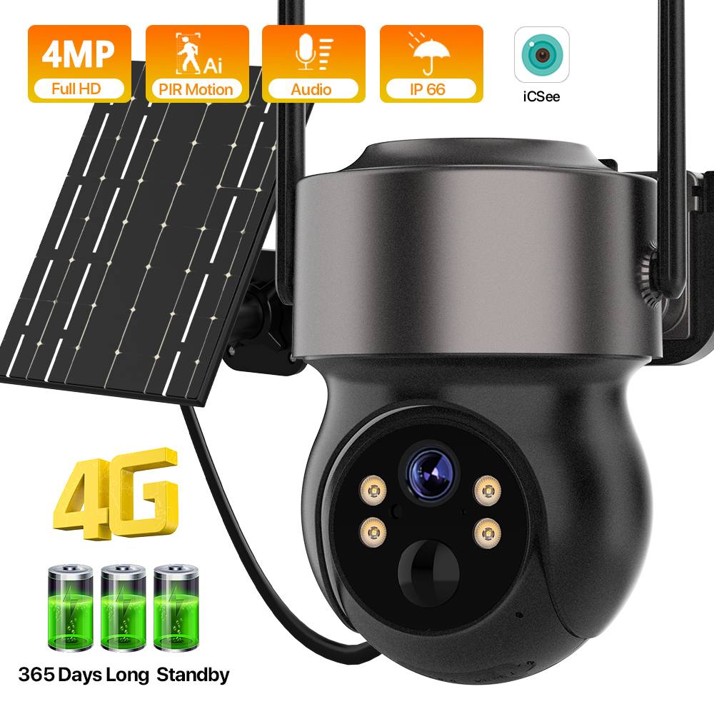 4MP 4G SIM Zonne-energie op ba - Smart Home Cctv recensie en prijs