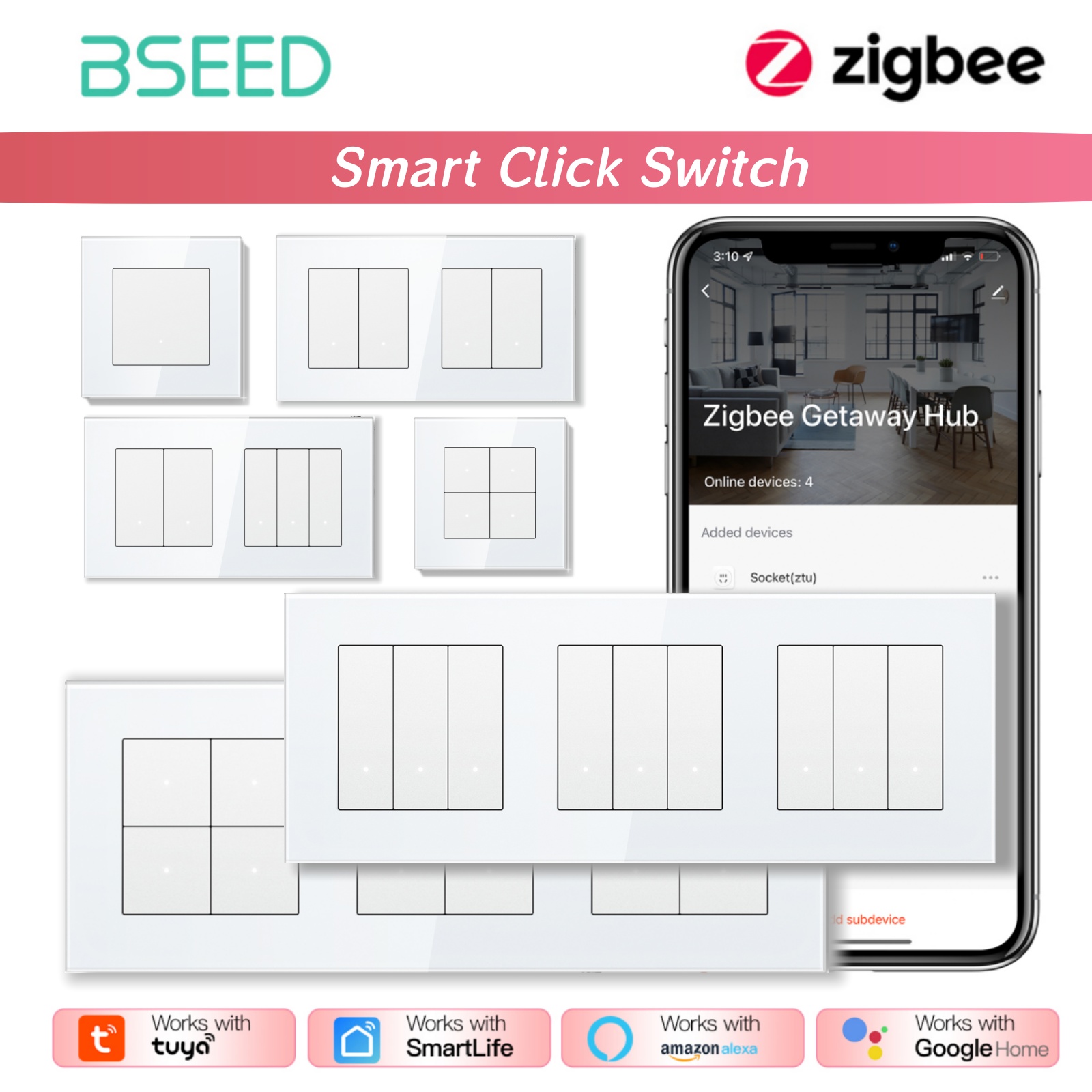 BSEED ZigBee Click Switches Se - Smart Home Yellow recensie en prijs