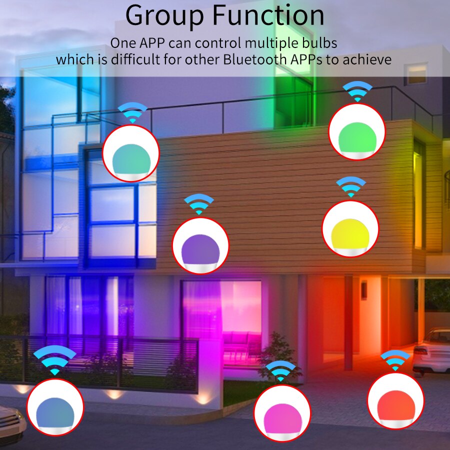 E27 WiFi Smart LED-lamp RGBCW  - Voice Control Light Bulb recensie en prijs