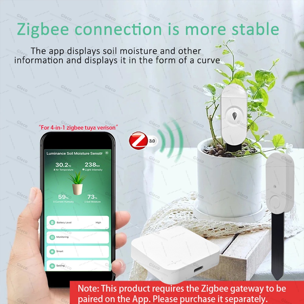 Zigbee Bodemvochtsensor Meter  - Smart Home Villa recensie en prijs