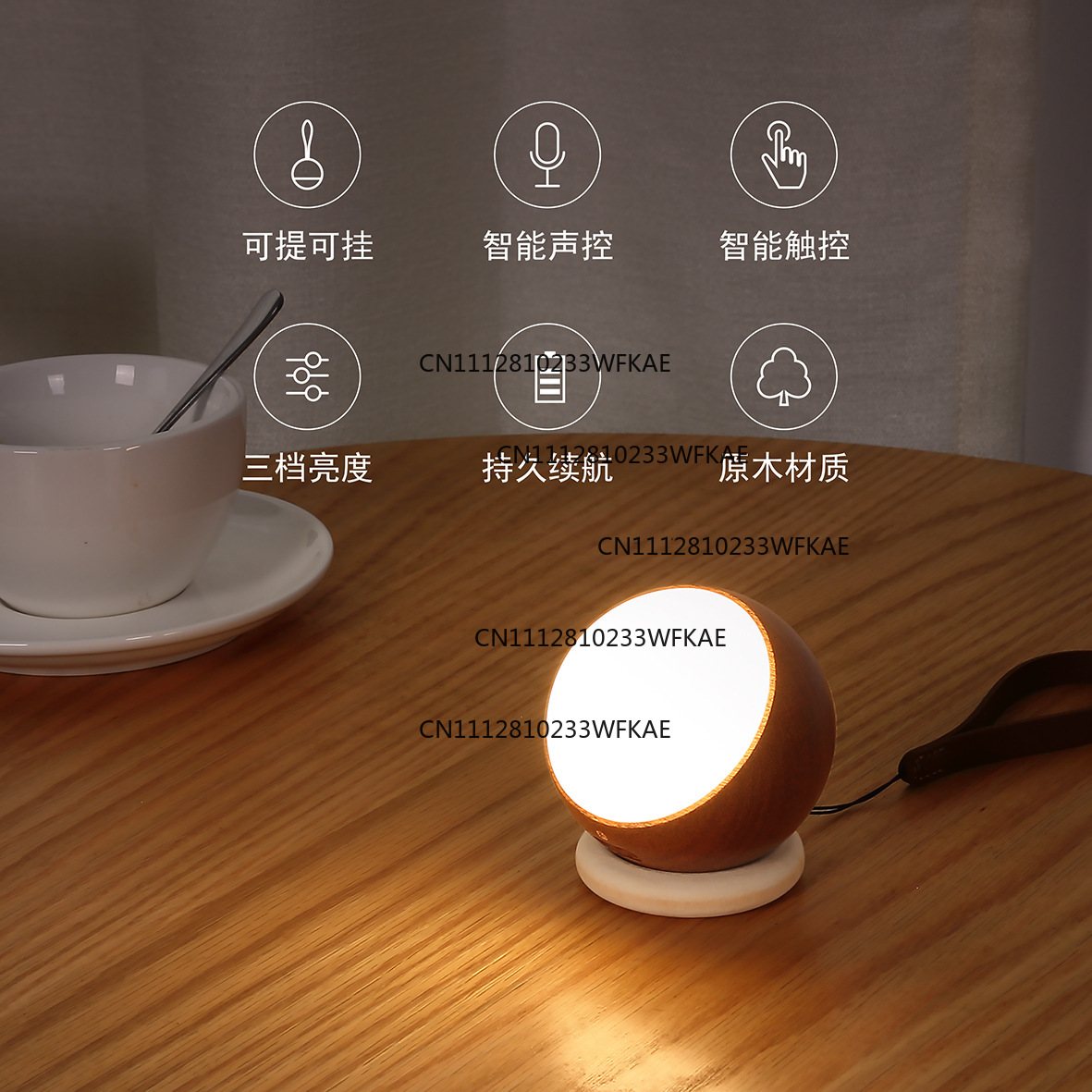 Massief houten slimme geluidsg - Smart Night Light recensie en prijs