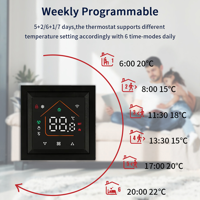 Slimme WiFi-thermostaat werkt  - Smart Home Full System recensie en prijs
