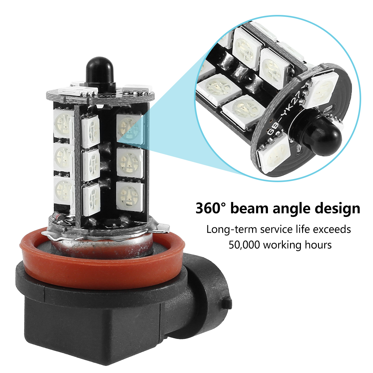 2 STKS 27 LED Auto Mistlampen  - Voice Control Light Bulb recensie en prijs