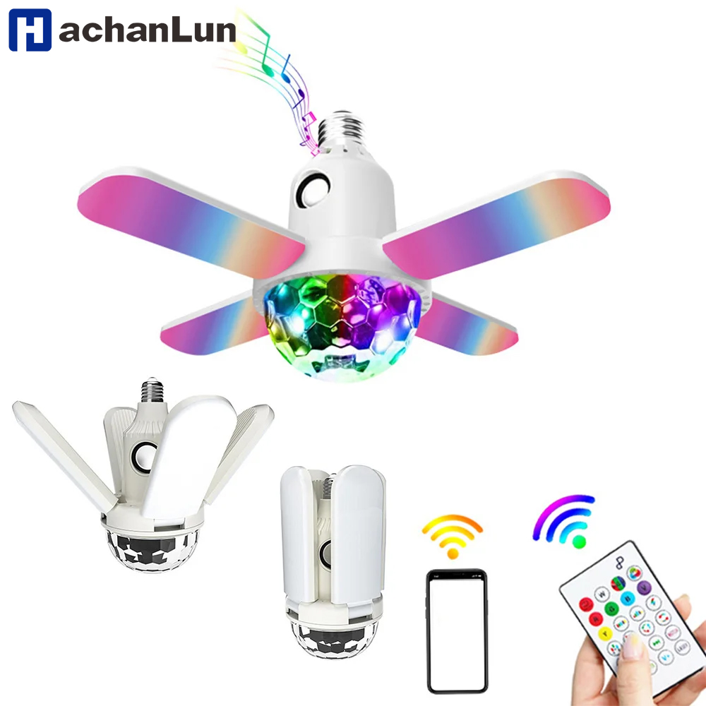 E27 LED-lampventilator Muziekl - Voice Control Light Bulb recensie en prijs