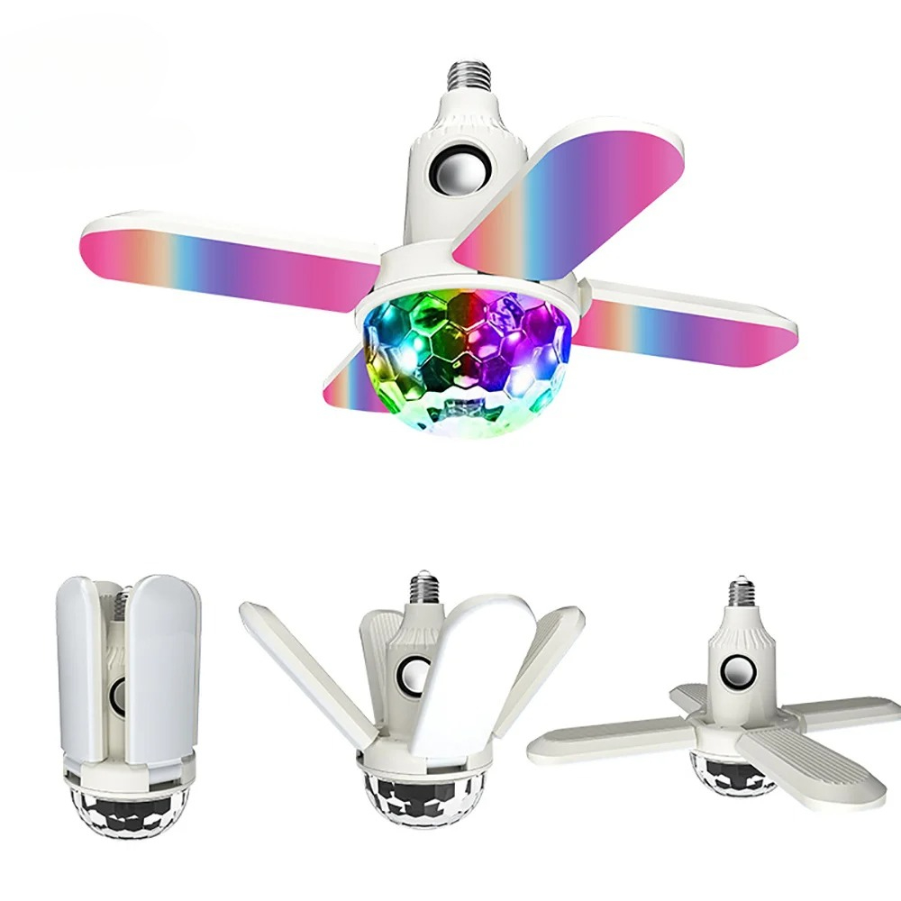 E27 LED-lampventilator Muziekl - Voice Control Light Bulb recensie en prijs