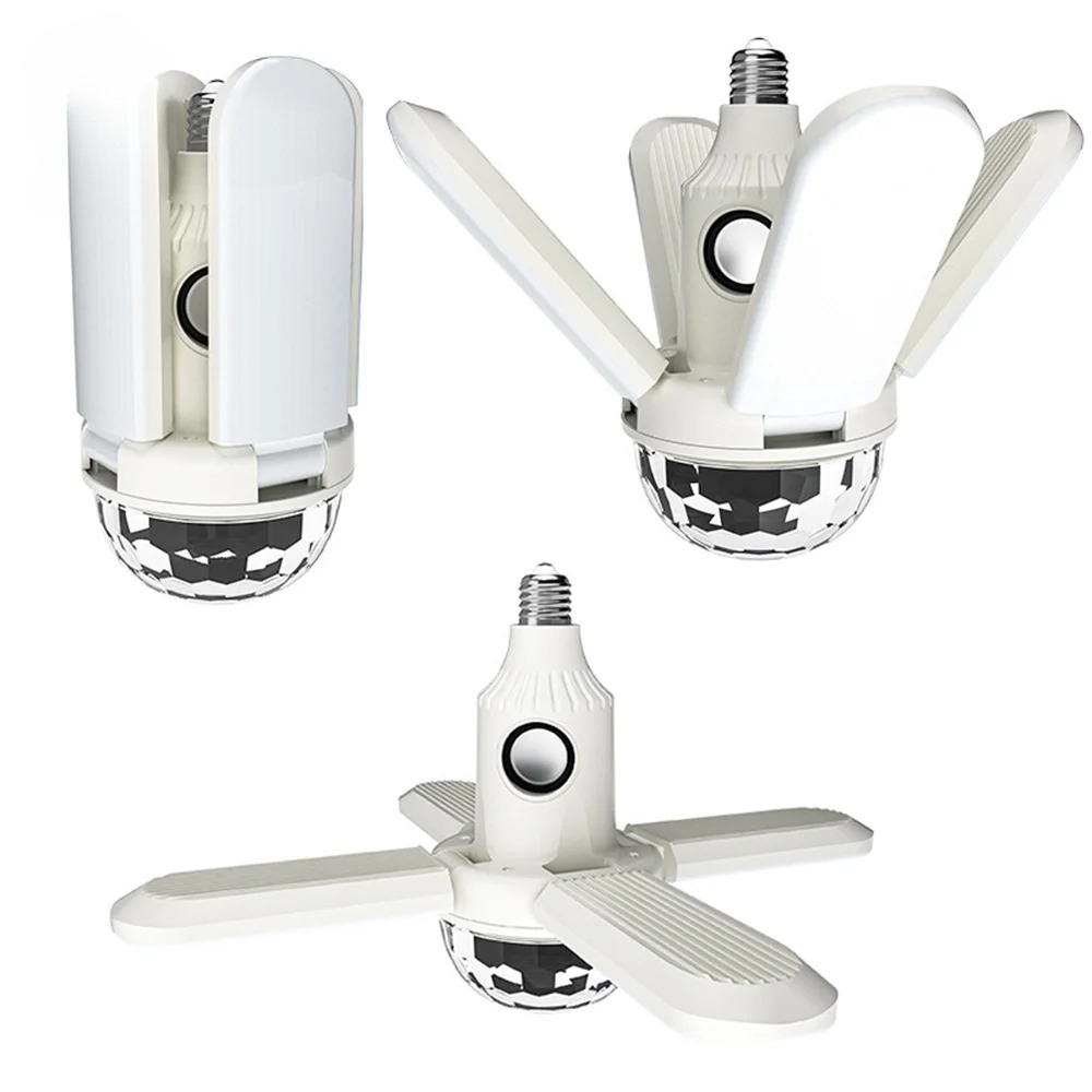 E27 LED-lampventilator Muziekl - Voice Control Light Bulb recensie en prijs