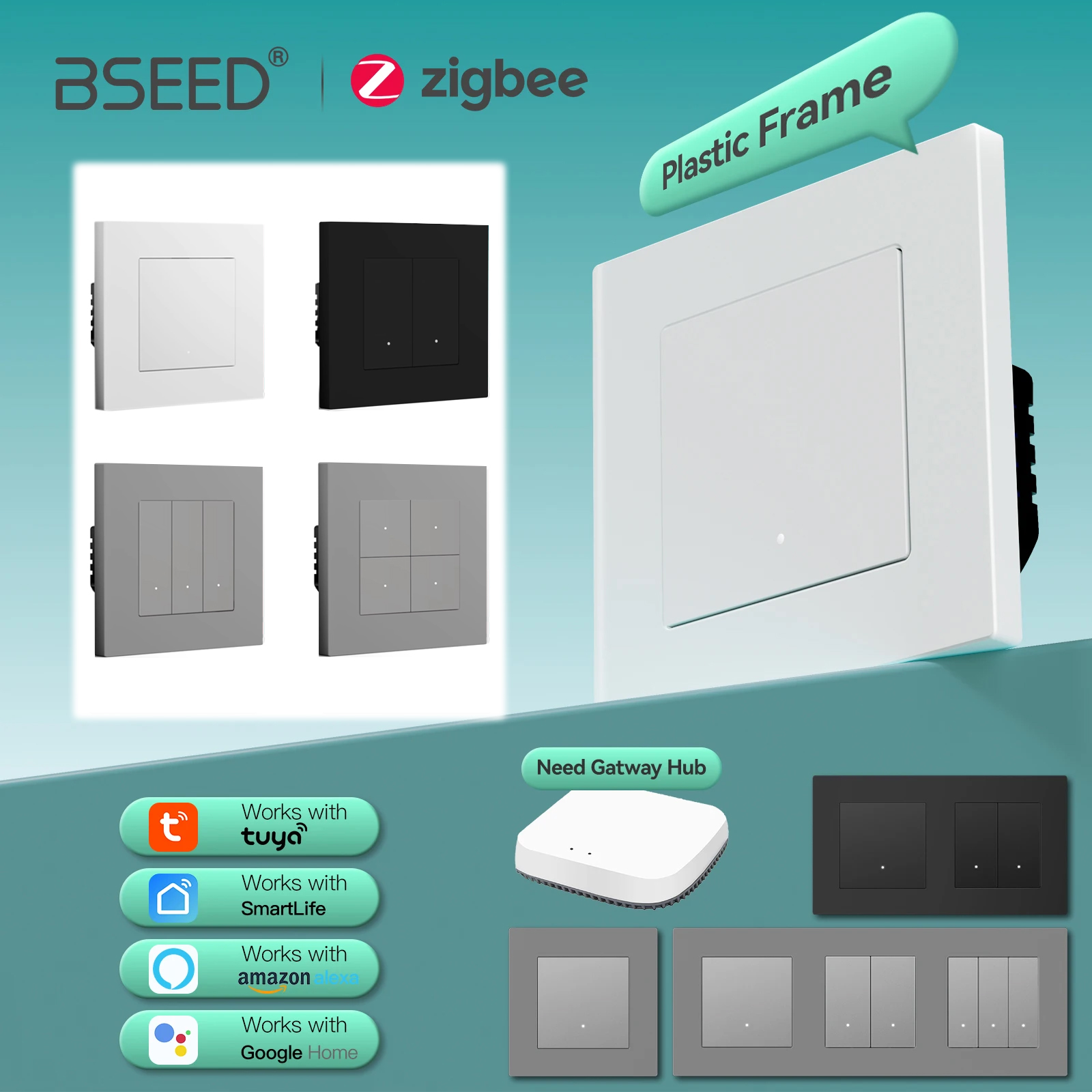 BSEED Zigbee Klikschakelaars 1 - Smart Home Yellow recensie en prijs