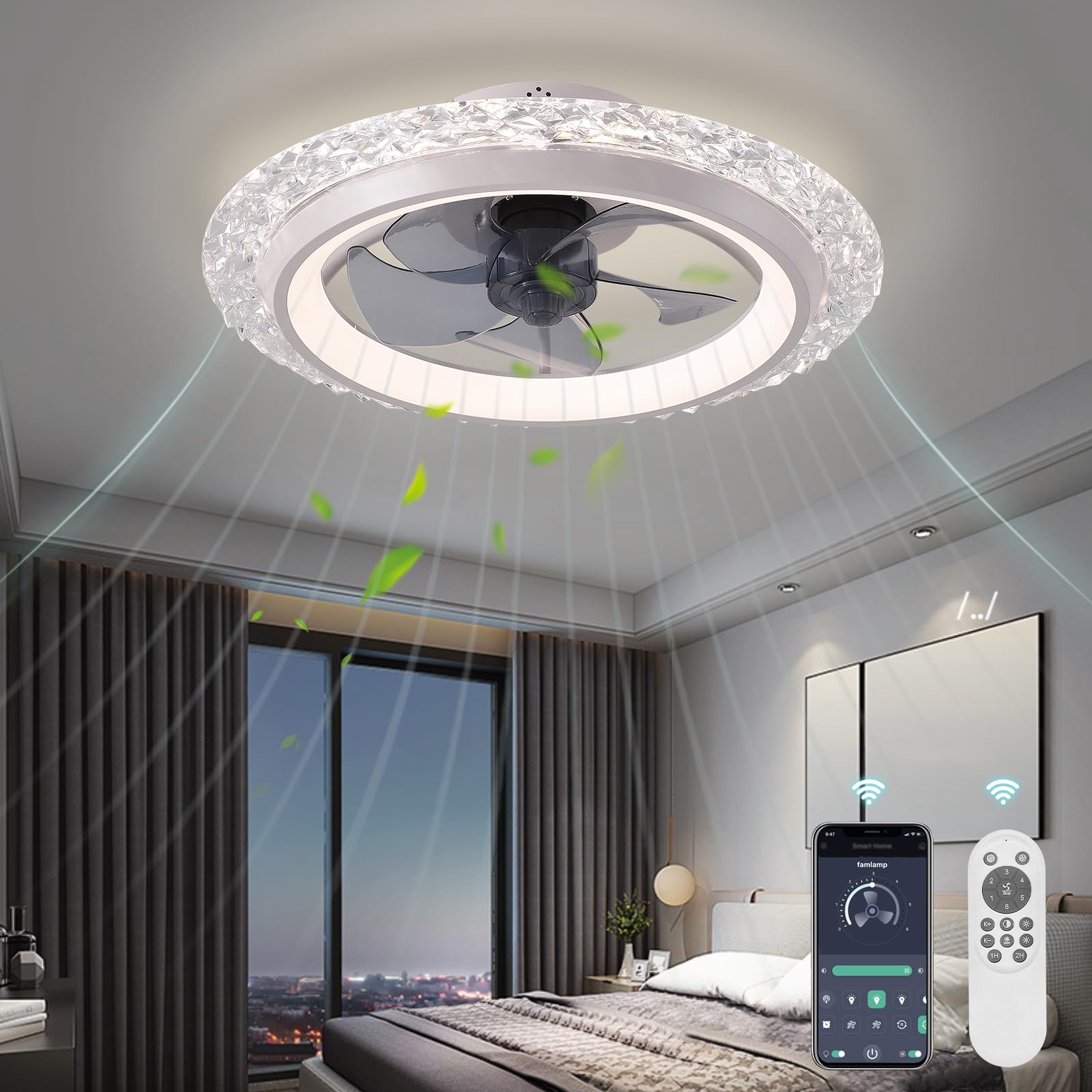 Slimme Ronde Plafondventilator - Smart Home Interior recensie en prijs