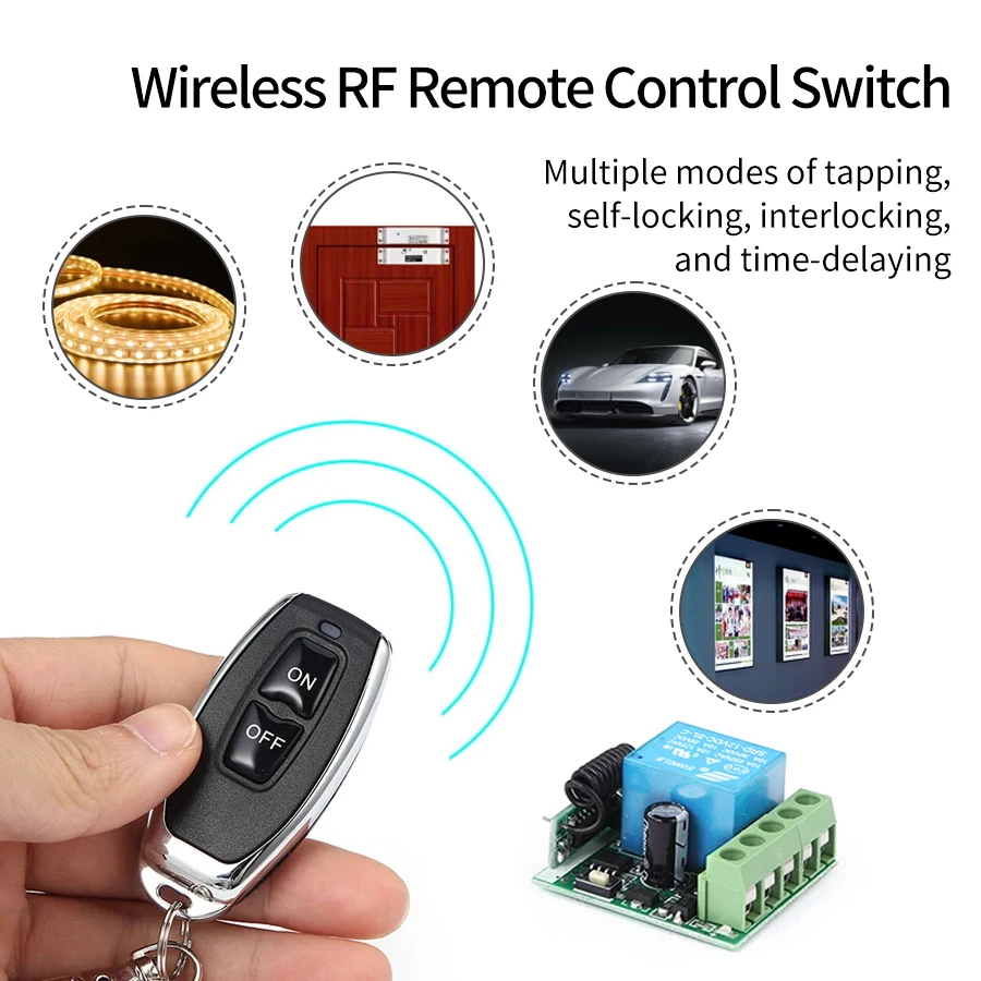 DC12V 1CH 10A Relais Ontvanger - Smart Home Villa recensie en prijs