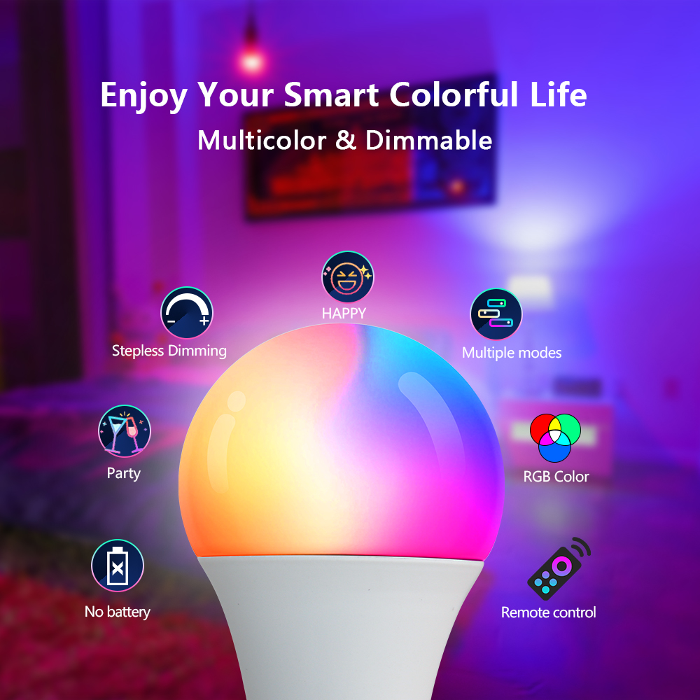 16 Kleuren RGB Lamp LED Meerkl - Voice Control Light Bulb recensie en prijs