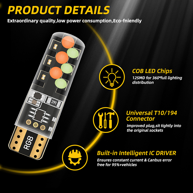 1Set T10 W 5W Rgb Led Lamp Afs - Voice Control Light Bulb recensie en prijs